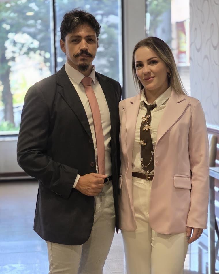 Hildo Capucci e Karolina Araújo